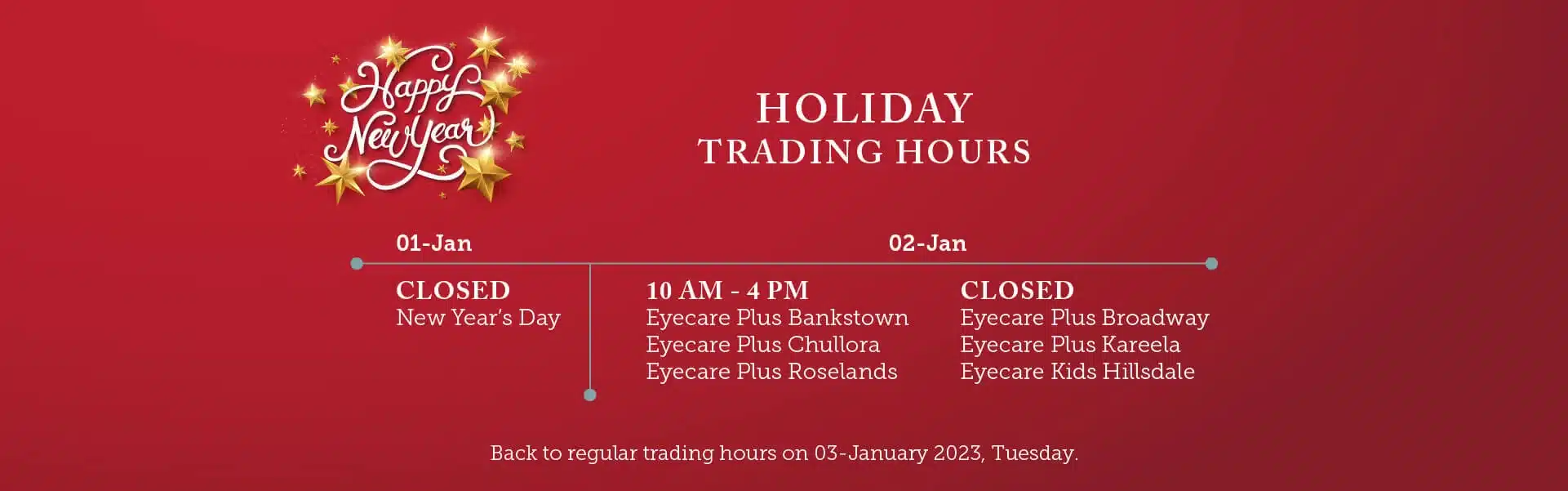 new year trading hours