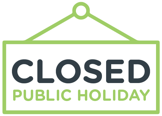Closed on public holiday icon